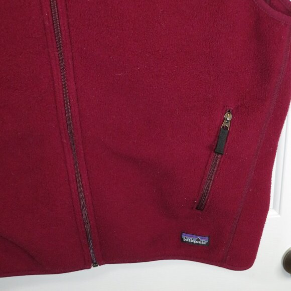 Vintage Men’s Patagonia Synchilla Fleece Full Zip Vest LG True Nature Logo* - Picture 4 of 6